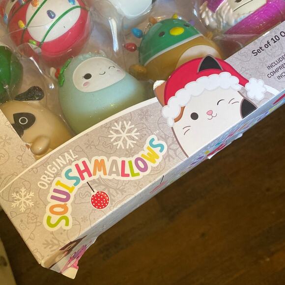 Original Squishmallows Christmas Tree Set of 10 Ornaments by Kurt Adler New READ - Picture 7 of 10